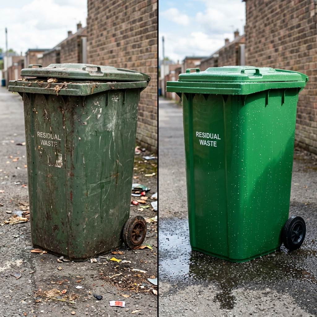Before and After Bin Cleaning